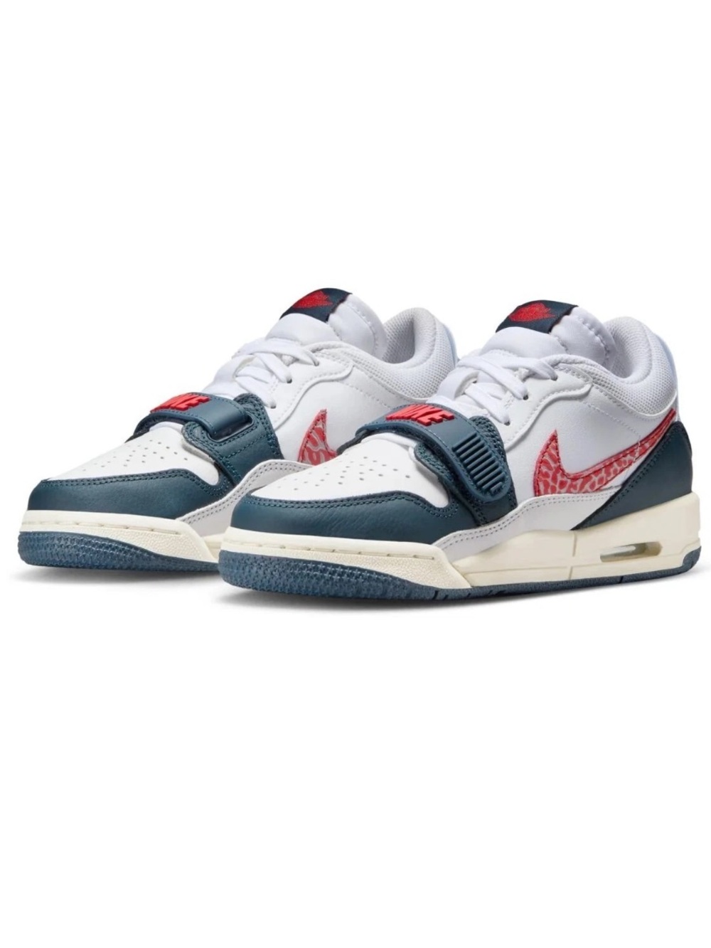 NWOT Nike Air Jordan Legacy 312 Low Sneakers Boys 6.5 Red Wolf Grey Navy